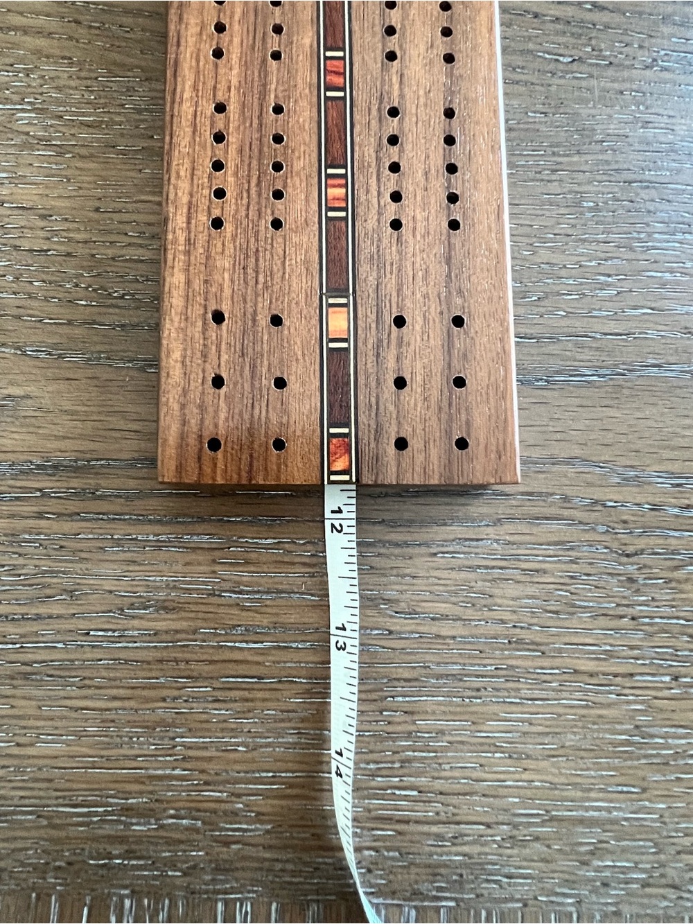 Pleasantime Games Vintage Cribbage Board Genuine Walnut Wood - Picture 6 of 7